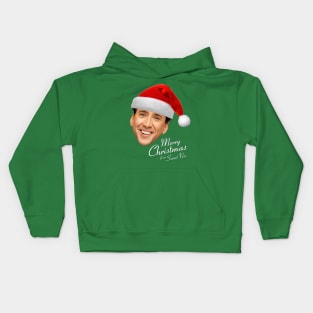 Merry Christmas from St Nic-olas Cage Kids Hoodie